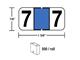 M-R5867LBE - Color Coded Labels #7 in a roll Lt.Blue