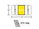 M-R618P - Plymouth Yellow/White Color Coded Label